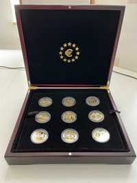 Monety Upamiętniające wspólną walutę krajów strefy EURO srebro/złoto