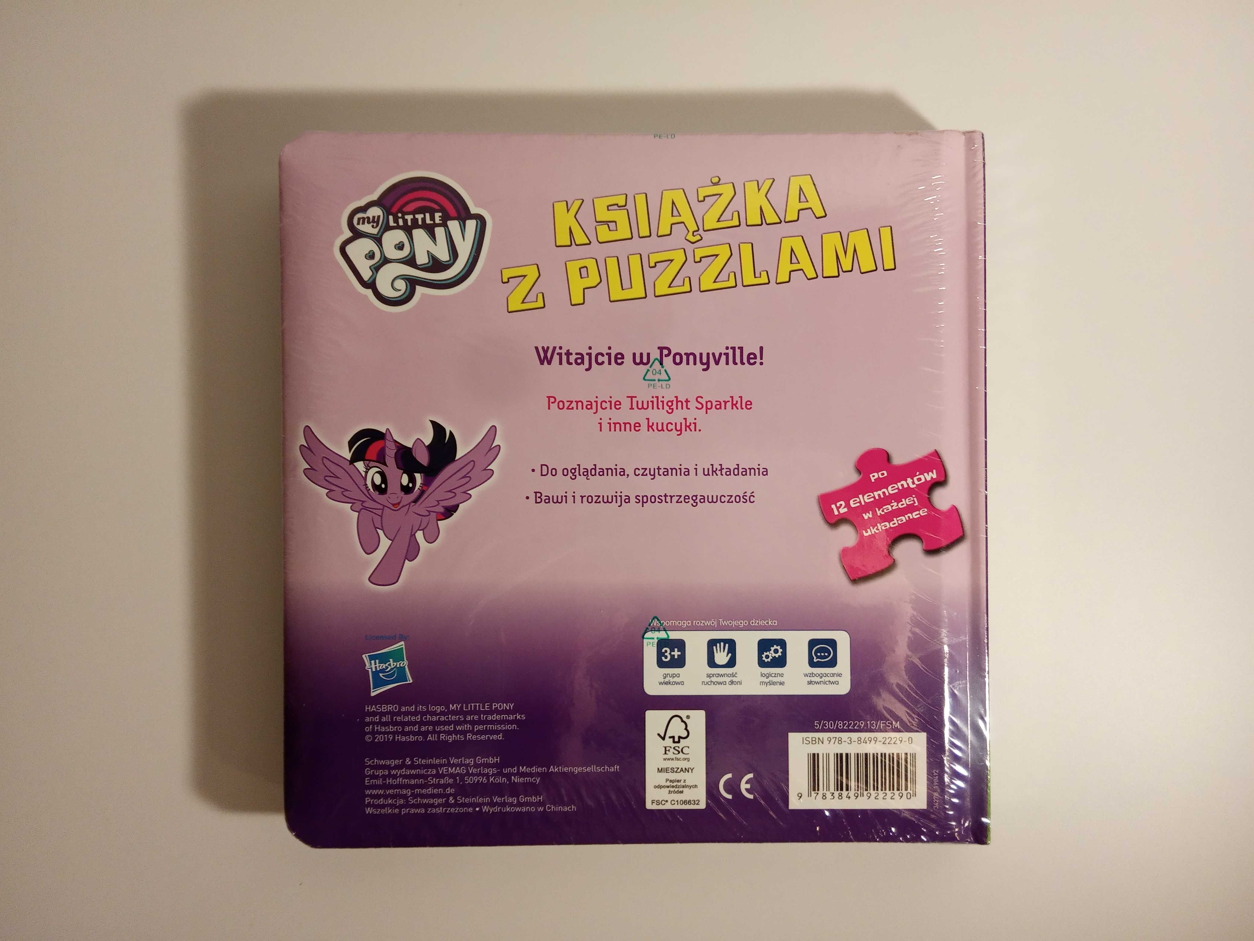 NOWA ! Książka z puzzlami. Kucyki Ponny.