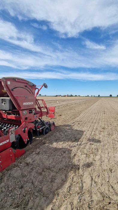 Usługa siewu siewnikiem horsch na nawigacji rtk