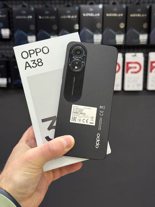 Офіційний OPPO A38 4/128Gb Glowing Black Оплата частинами