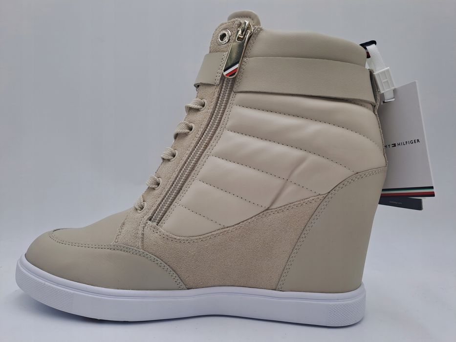 Botki Damskie Tommy Hilfiger Beżowe | Rozmiar 42