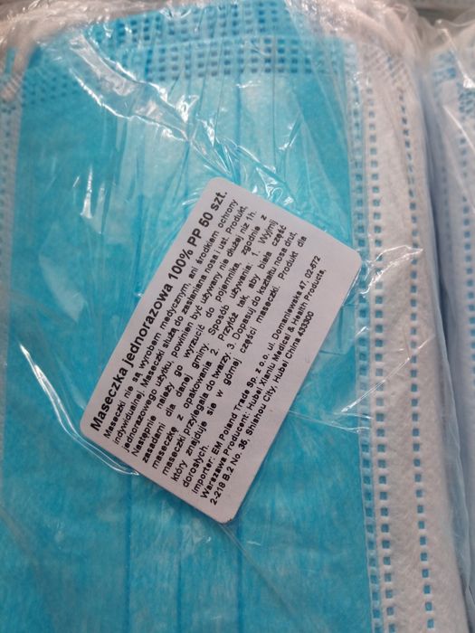 Maseczki jednorazowe medyczne 50 sztuk