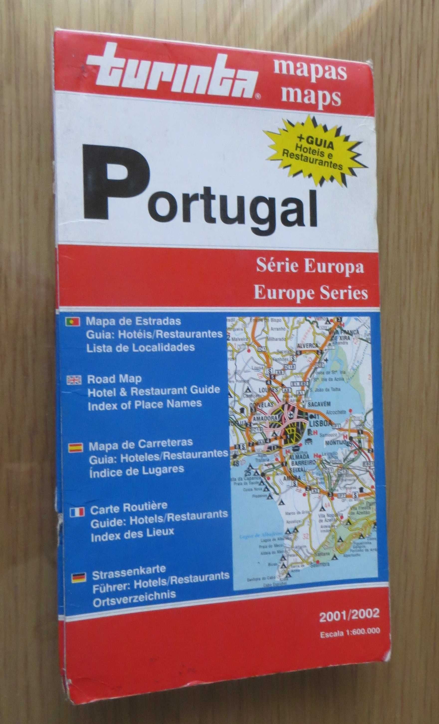 Mapa Turinha Portugal Maps Série Europa 1:600.000 - Com 5 Idiomas