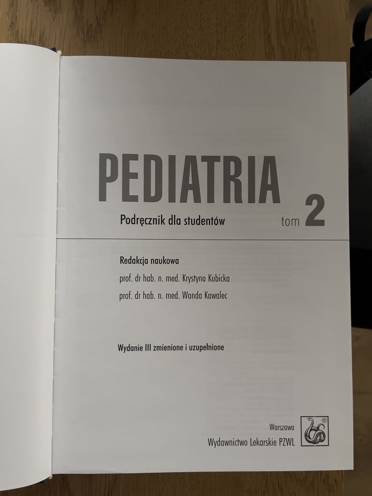 Pediatria podrecznik dla studentów tom 1 i 2