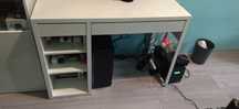 Biurko ikea białe 105cm na 50  cm wysokość 75cm