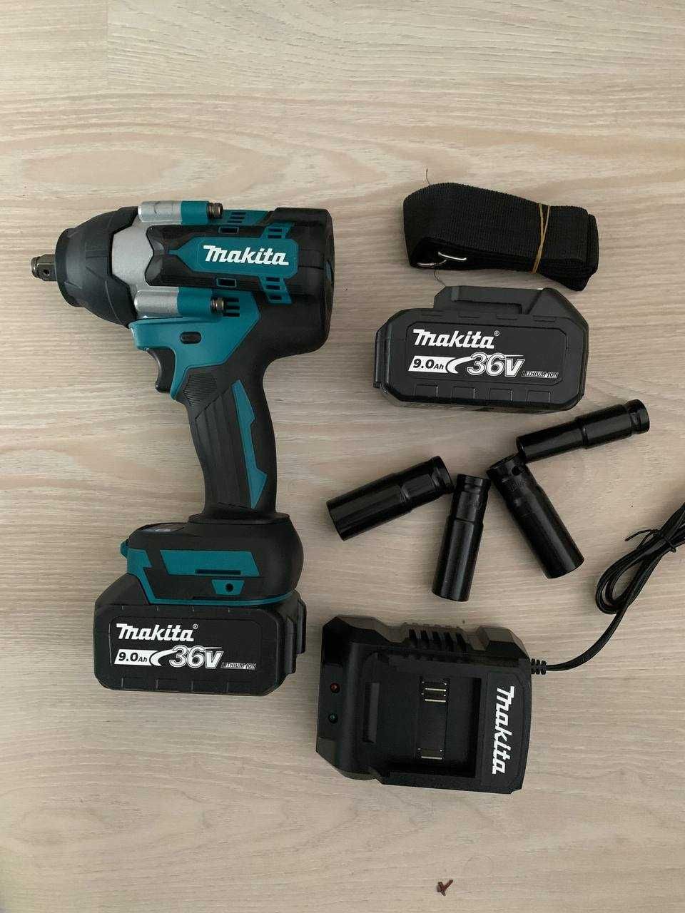 Гайковерт Makita DTW 500 на 36V  5.0Ah Безщітковий гайкокрут з набором