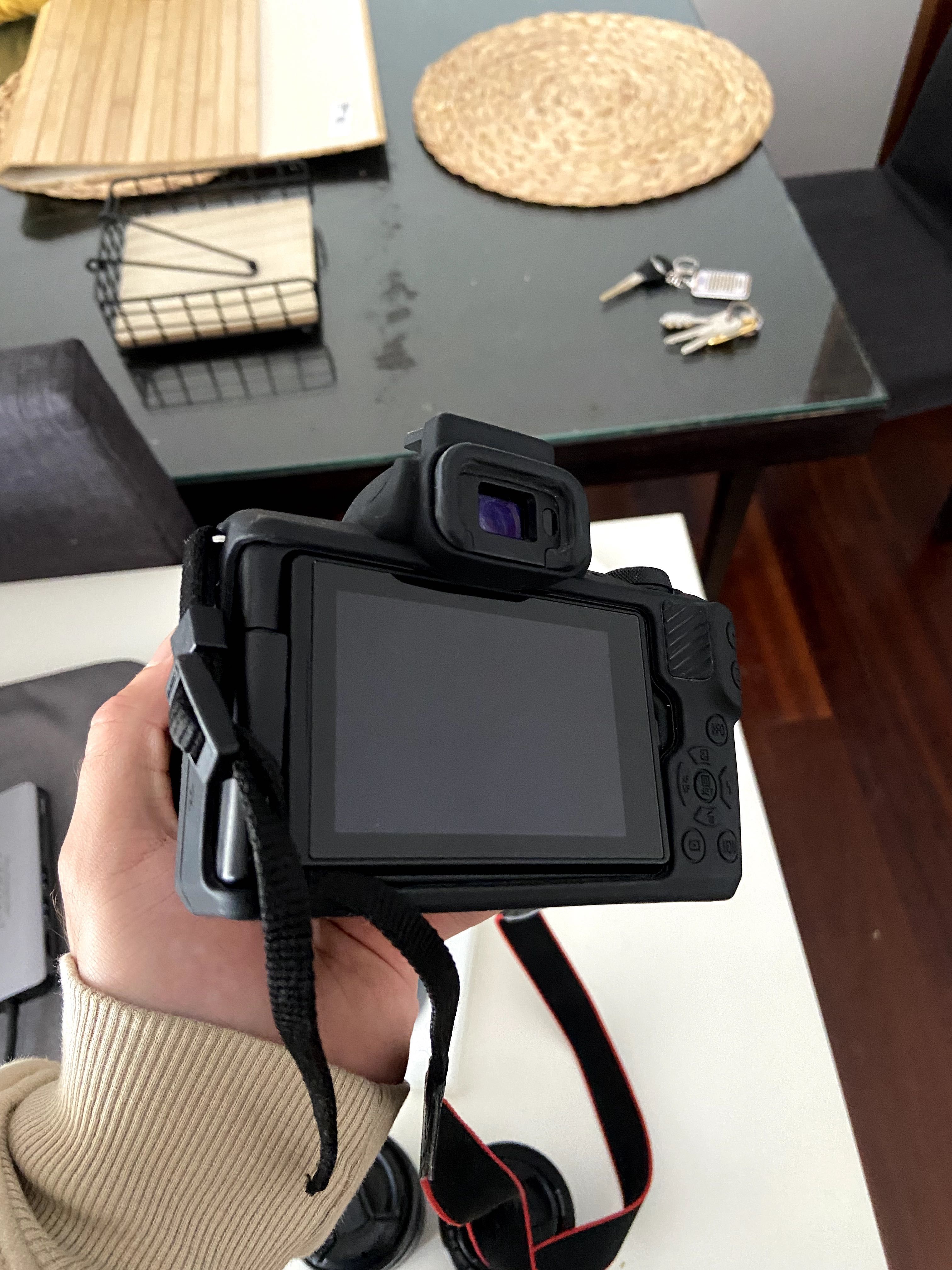 canon m50 mark II com objetivas