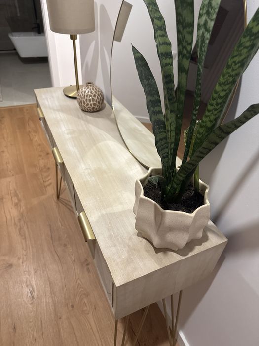 Consola Dourada Copenhaga 110x80cm
