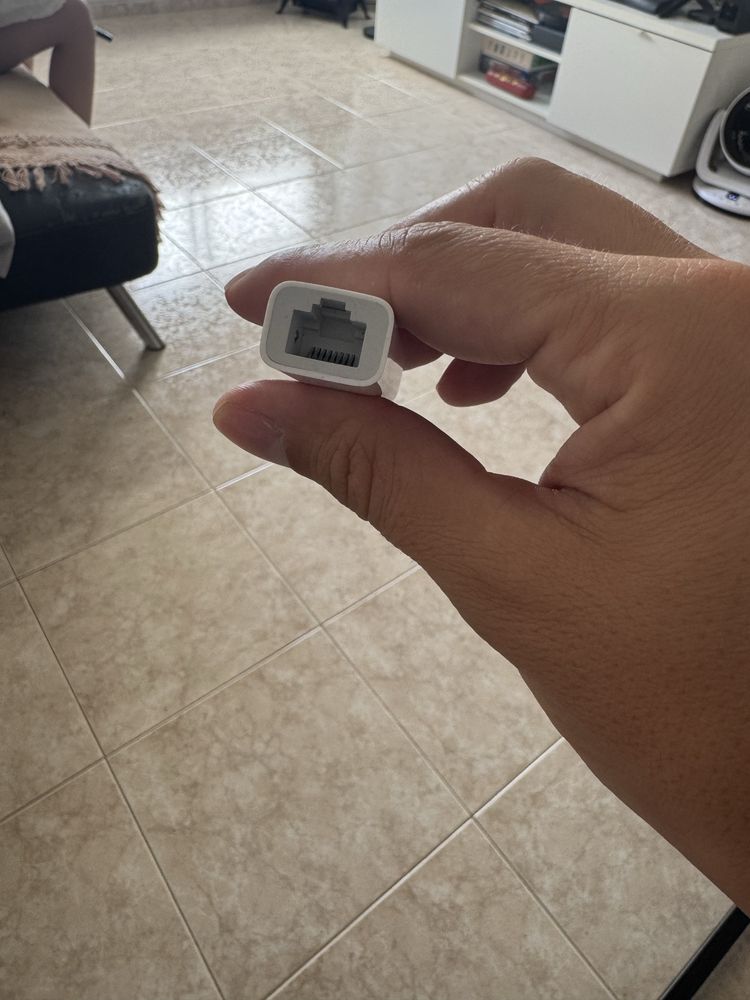 Adaptador lightning para cabo de rede de internet