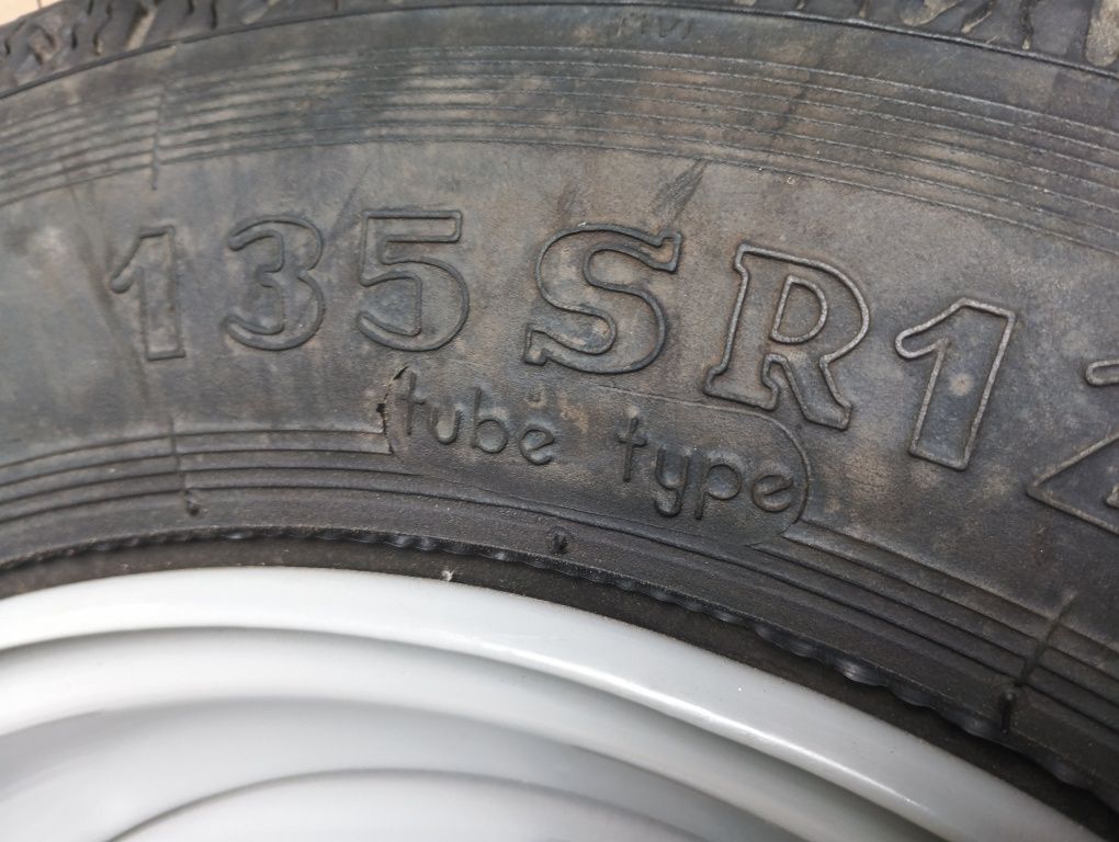 Koło Fiat 126p ,Maluch Nowe , 135 SR 12 felga 1998 opona 2002 Stomil