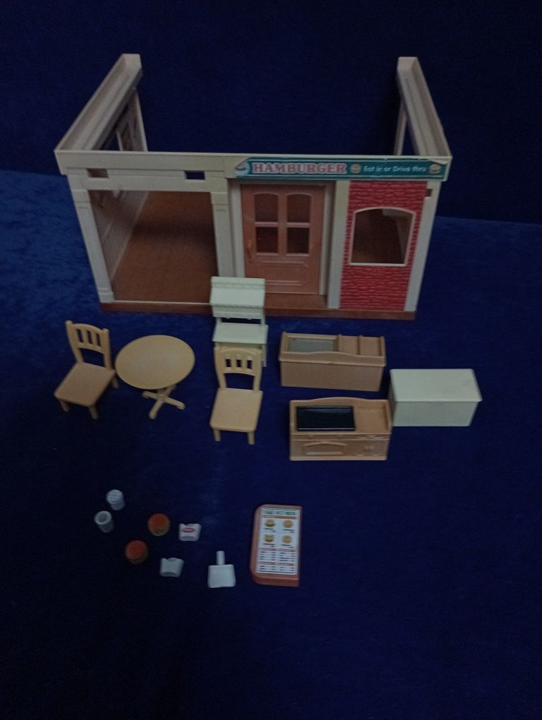Sylvanian Families hamburger restaurant