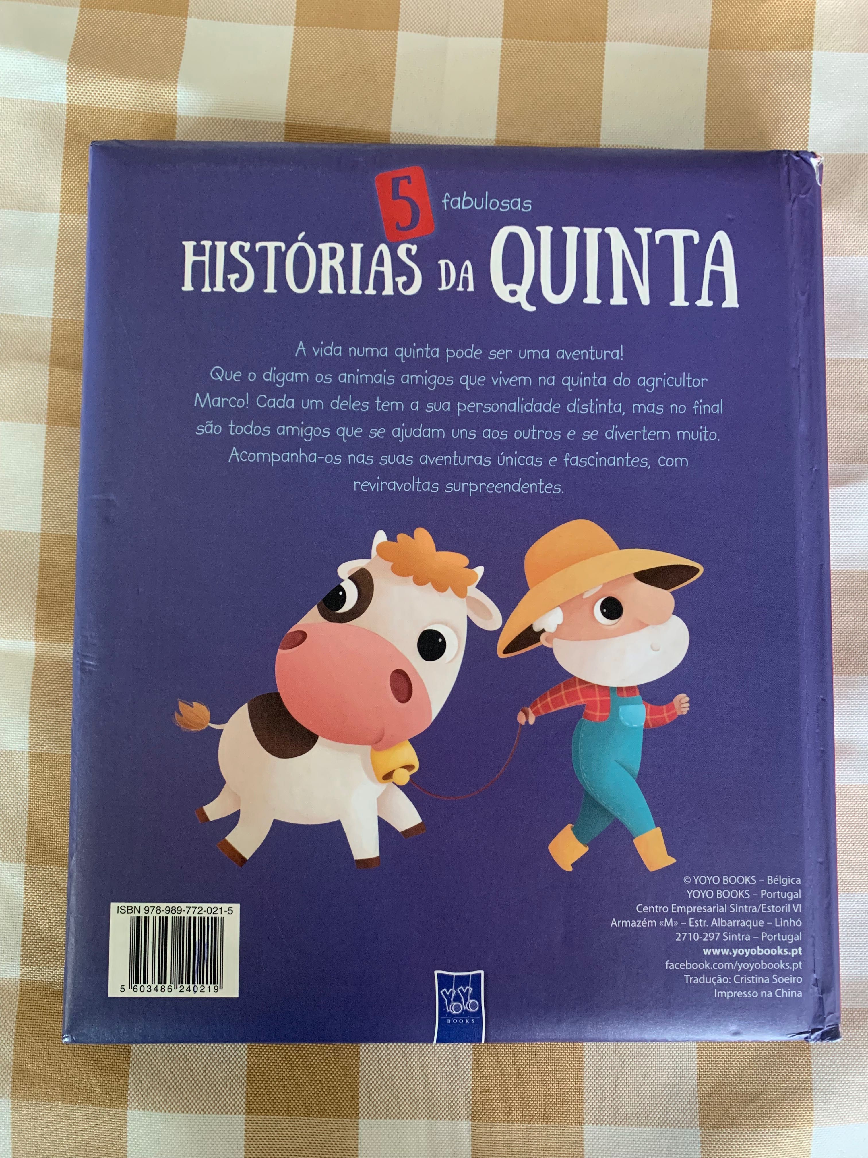 Livro infantil Histórias da Quinta “Clara a Vaca Criativa”