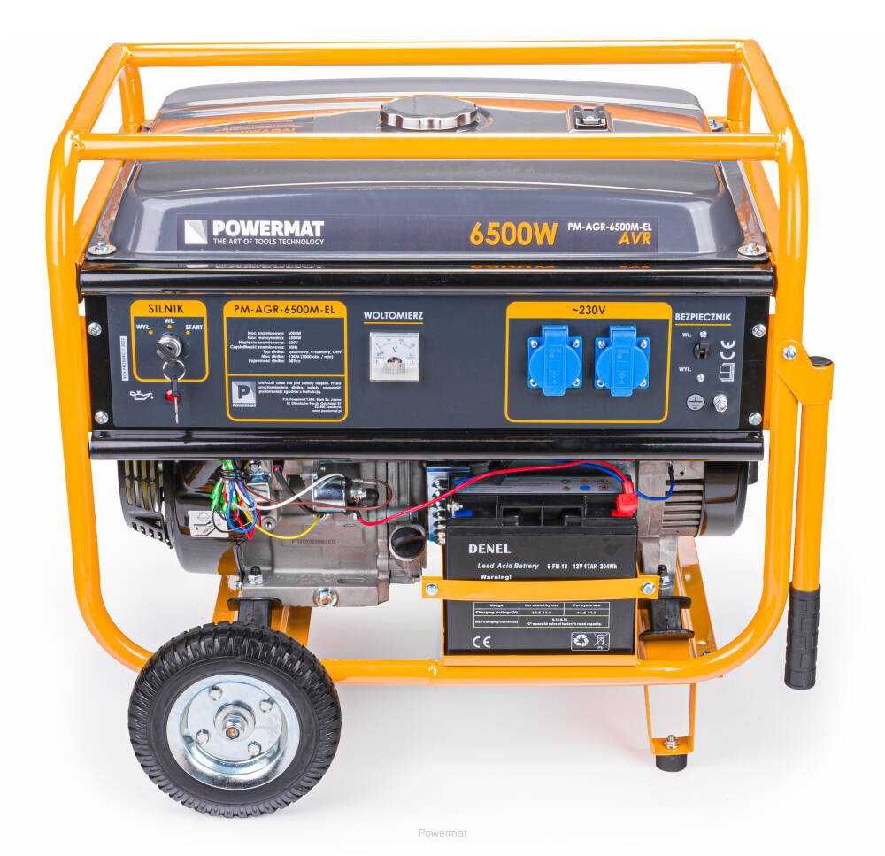 POWERMAT Agregat Prądotwórczy Generator z Rozruchem 6500w 6,5kW PM1141