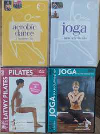 Ćwiczenia-pilates,joga, aerobic dance na płytach dvd