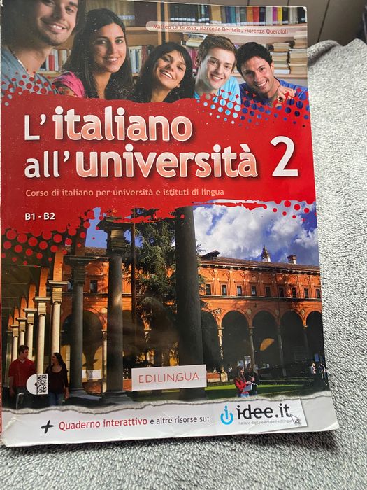 Książka do nauki włoskiego L’Italiano all’università