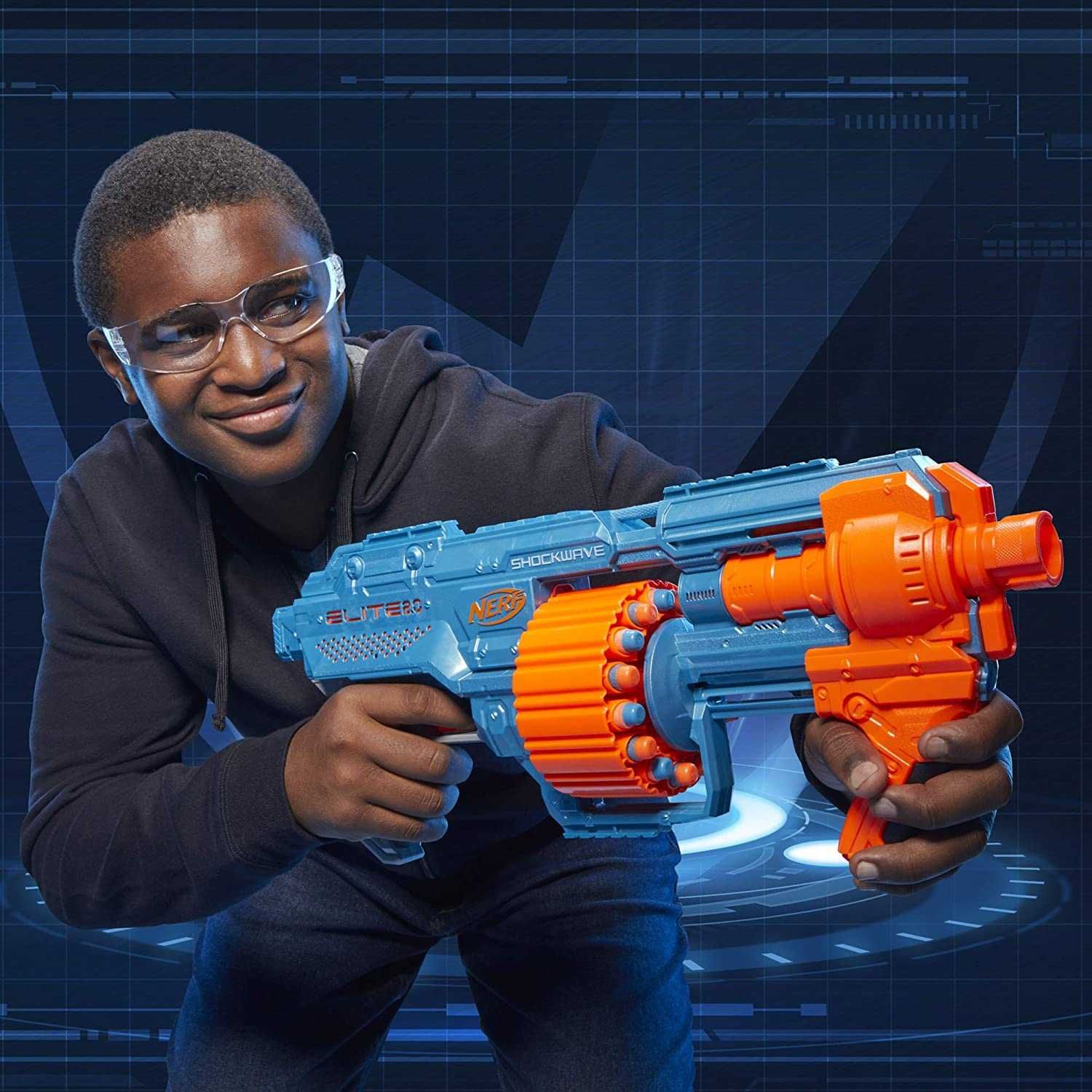 Оригінал NERF Elite 2.0 Shockwave RD-15. Бластер Нерф Еліт Шоквейв