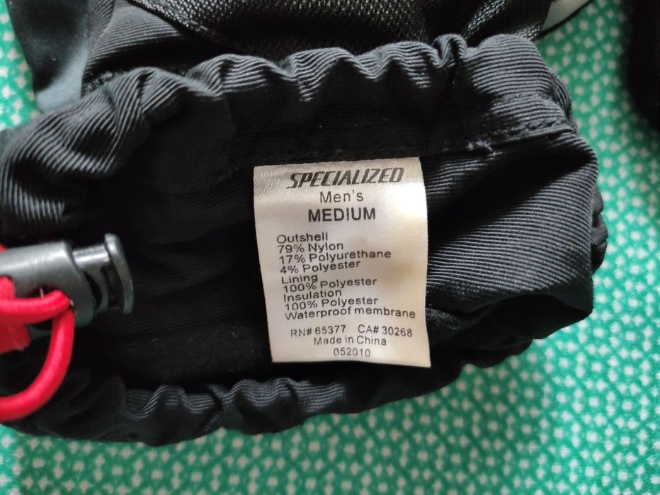 р.М Двопалі мембранні рукавиці SUBZERO Specialized велорукавиці