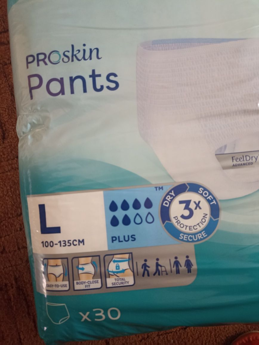 Majtki chłonne Tena Pants Pro Skin Plus L 30 szt