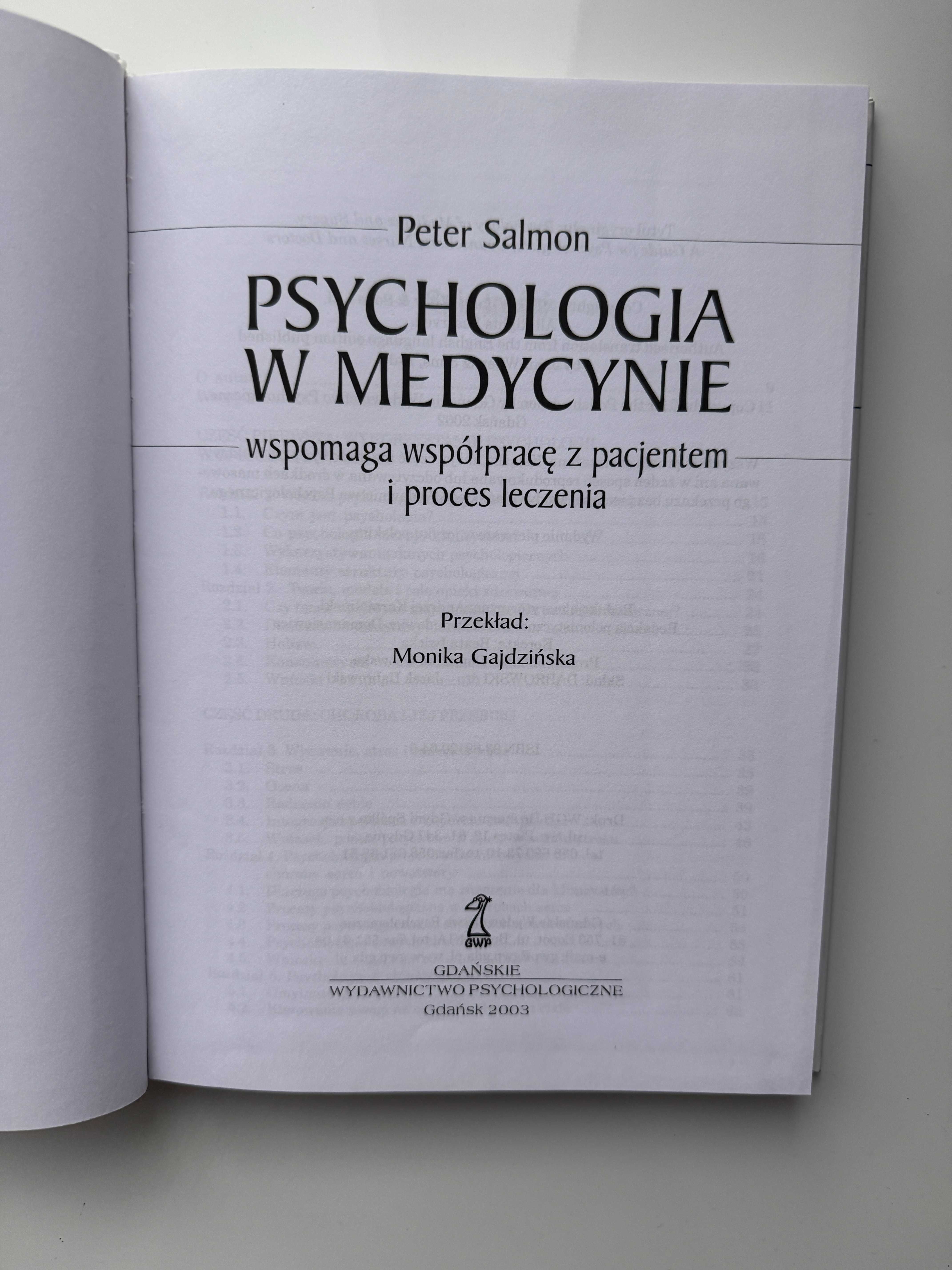 Psychologia w medycynie - Peter Salmon - GWP