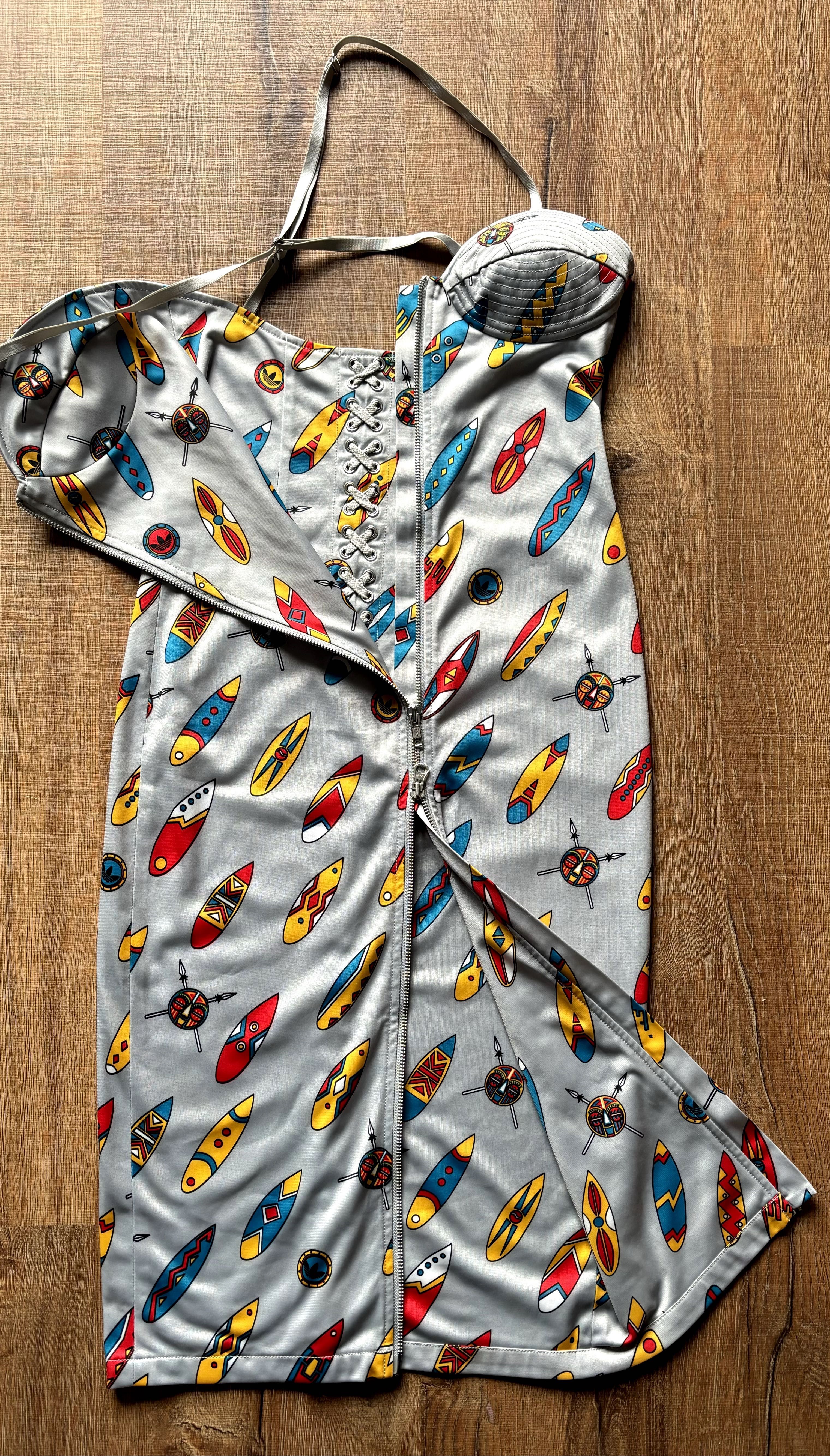 ADIDA Jeremy Scott African Surf sukienka S / M  LIMITED COLLECTION