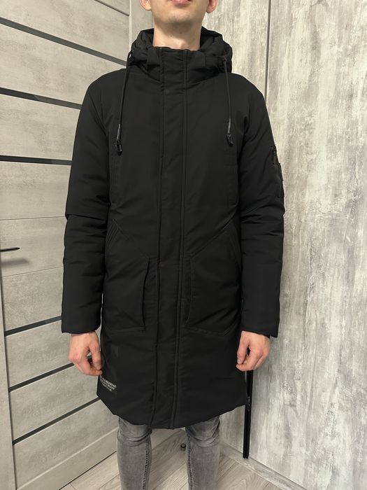 Чоловіча зимова довга куртка парка