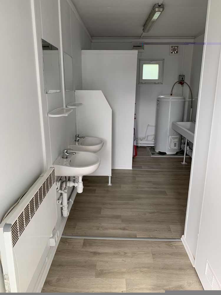 Kontener Biurowy Sanitarny zaplecze sanitarne umywalnia WC