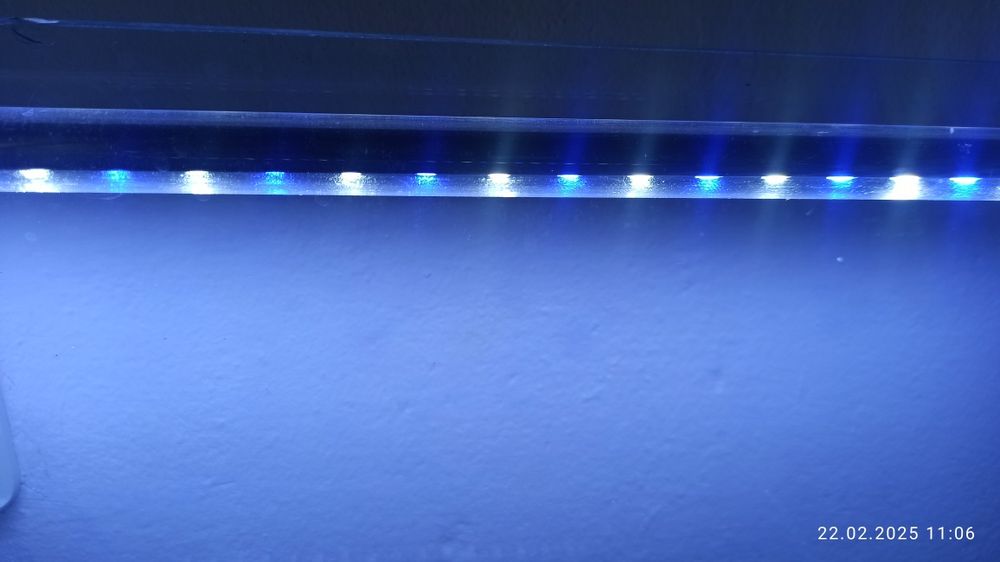 Lampa LED do akwarium biało niebieska 63cm