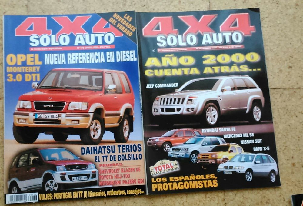 Revistas Todo Terreno e Automoveis.