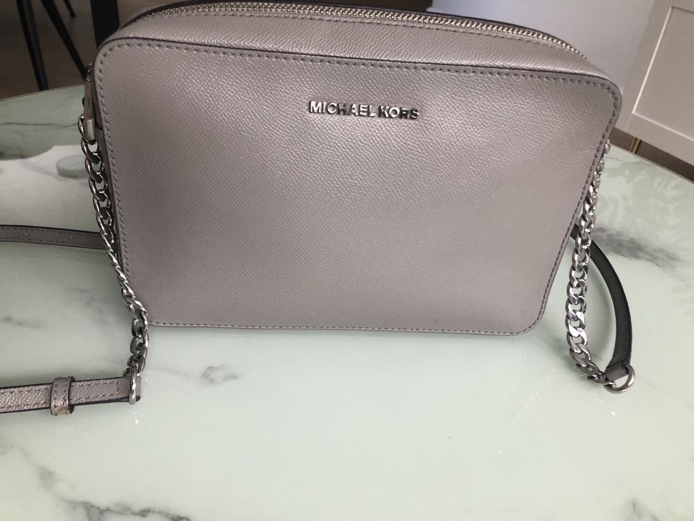 Torebka Michael Kors Jet Set Crossbody szarybez