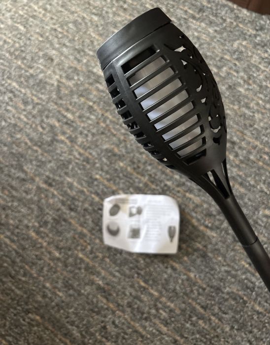 Lampka solarna led pochodnia