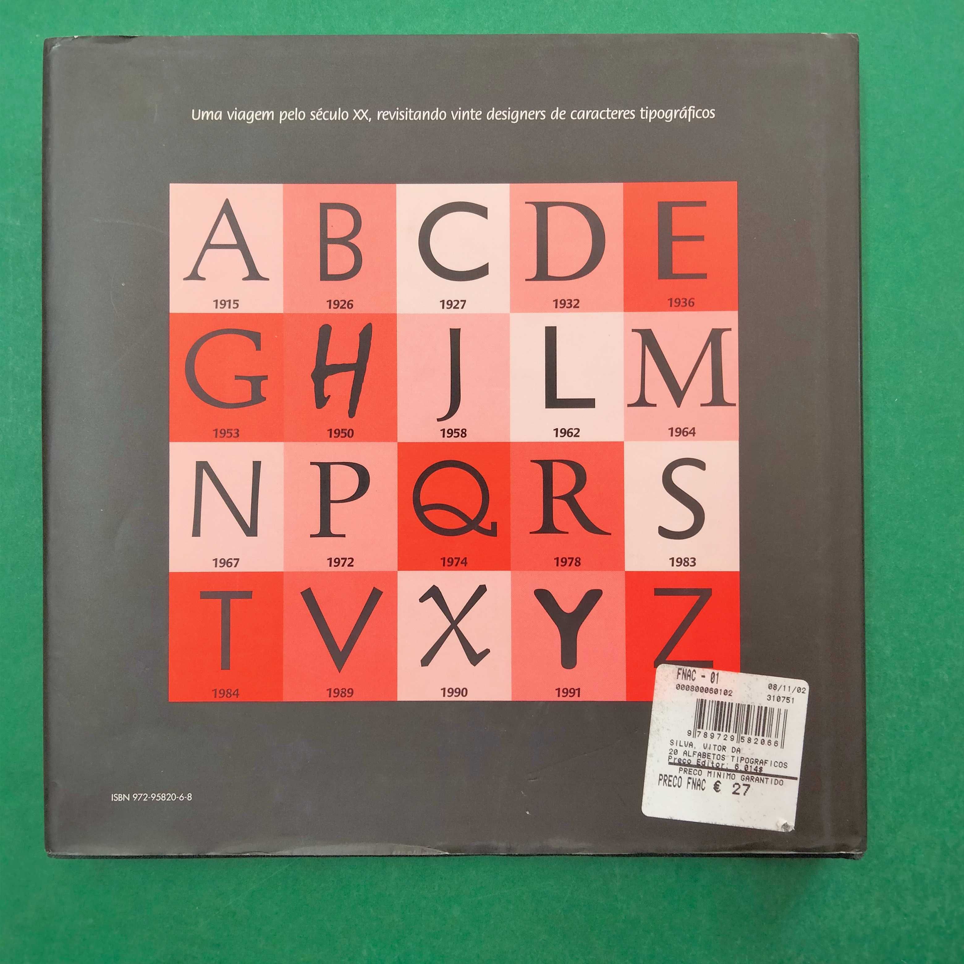 20 Alfabetos Tipográficos de Vinte Designers do Século XX- V. da Silva