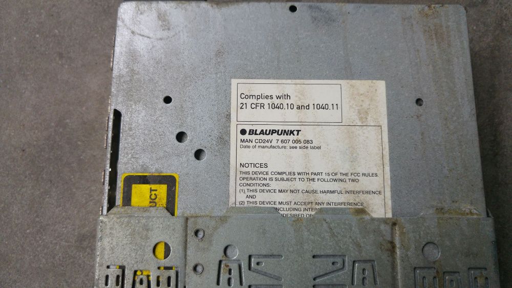 MAN radio oryginalne Blaupunkt CD 24V