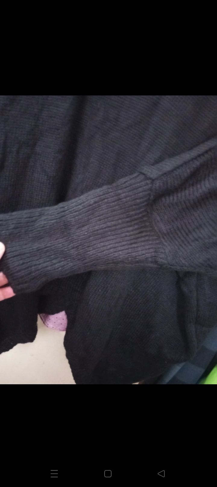 Sweter oversize asymetryczny a'la nietoperz