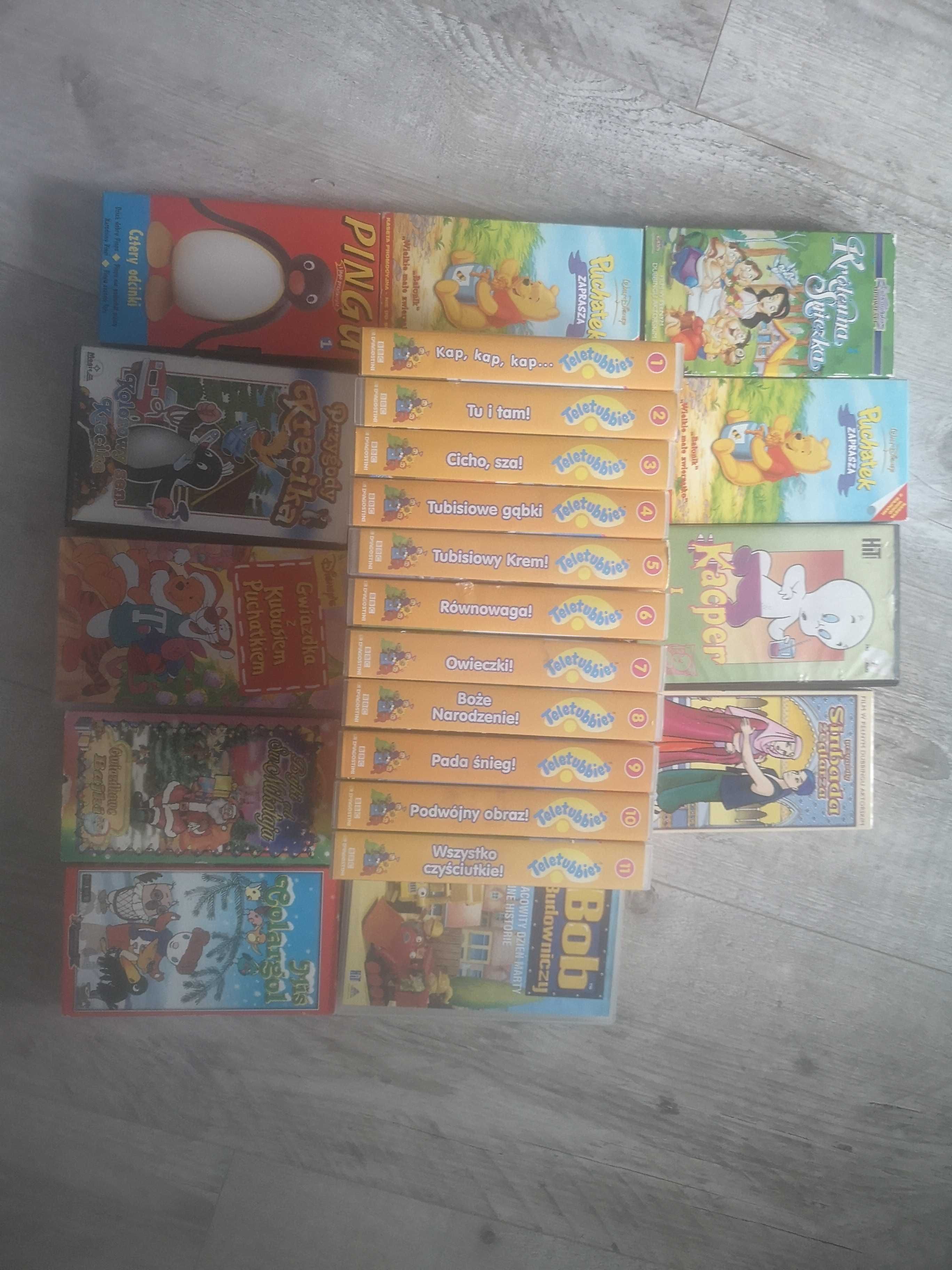 Kasety VHS Bajki prawie nowe