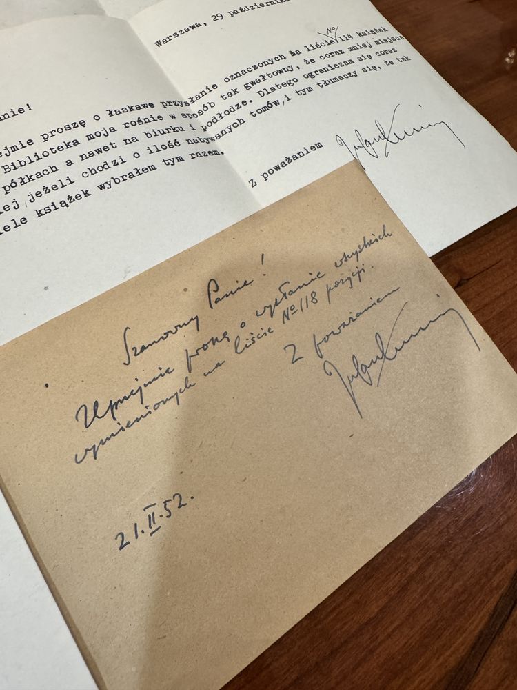 11 listów Juliana Tuwima autografy unikat i koperty