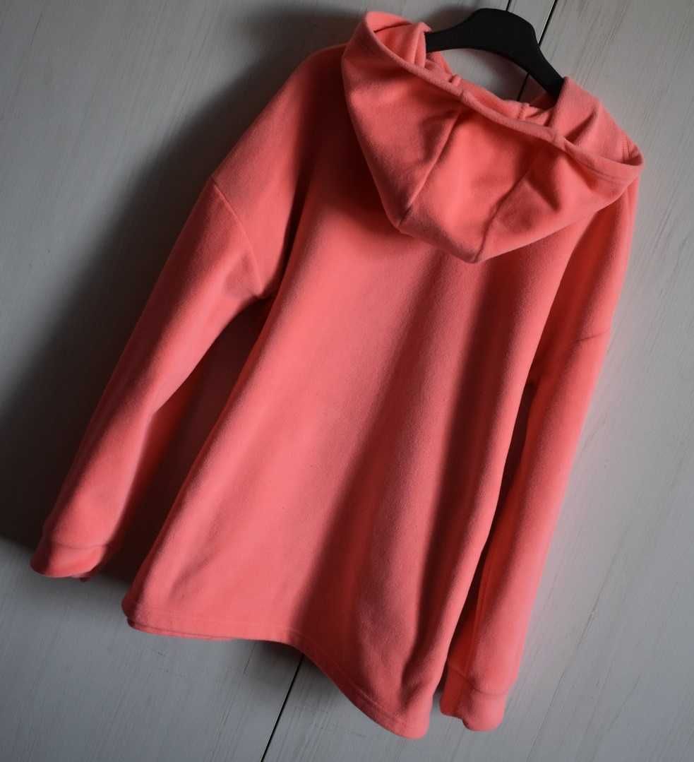 Bluza polarowa 134 140 z polaru ciepła z kapturem polar ciepła morelow