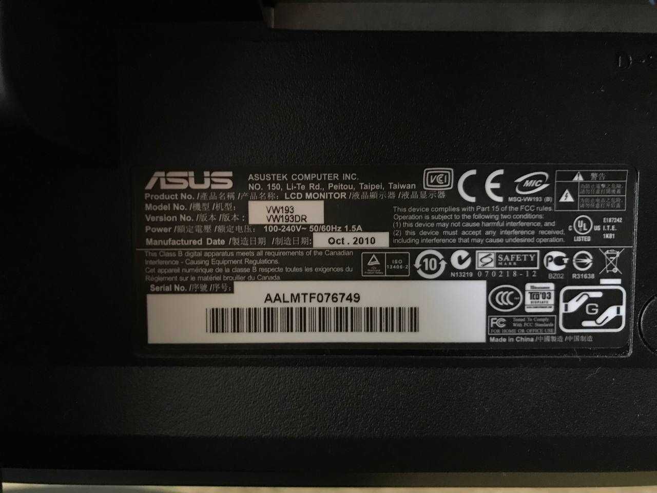 Монітор ASUS 19 дюймів