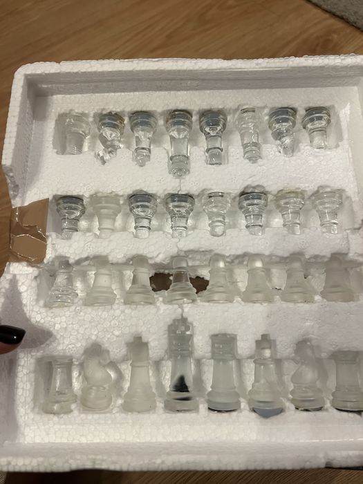 Jogo xadrez em vidro