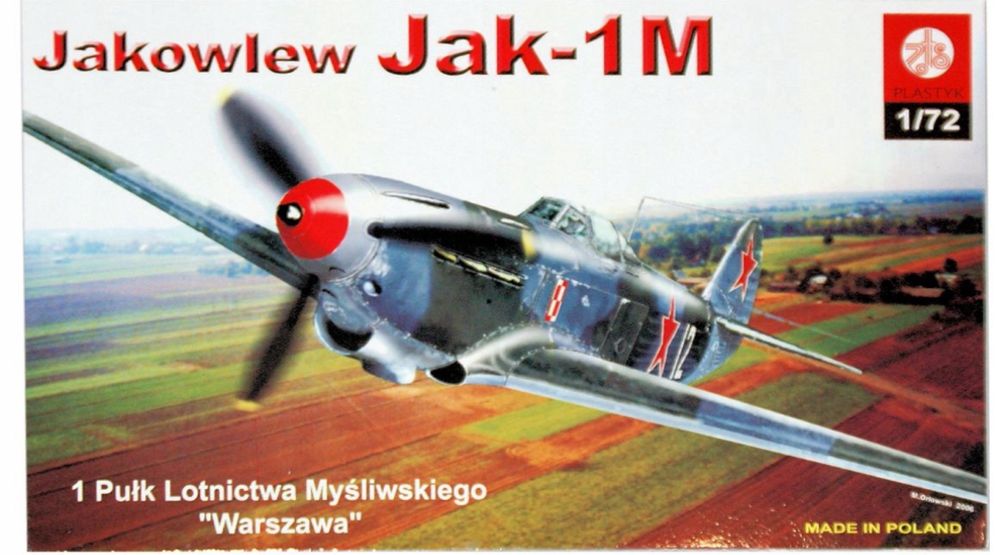 Model do sklejania samolot Jakowlew Jak-1M Plastyk S-030