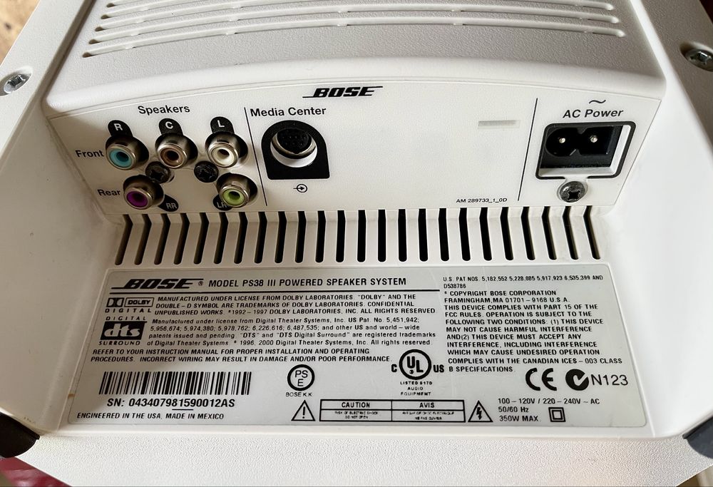 Bose Lifestyle AV38 series III