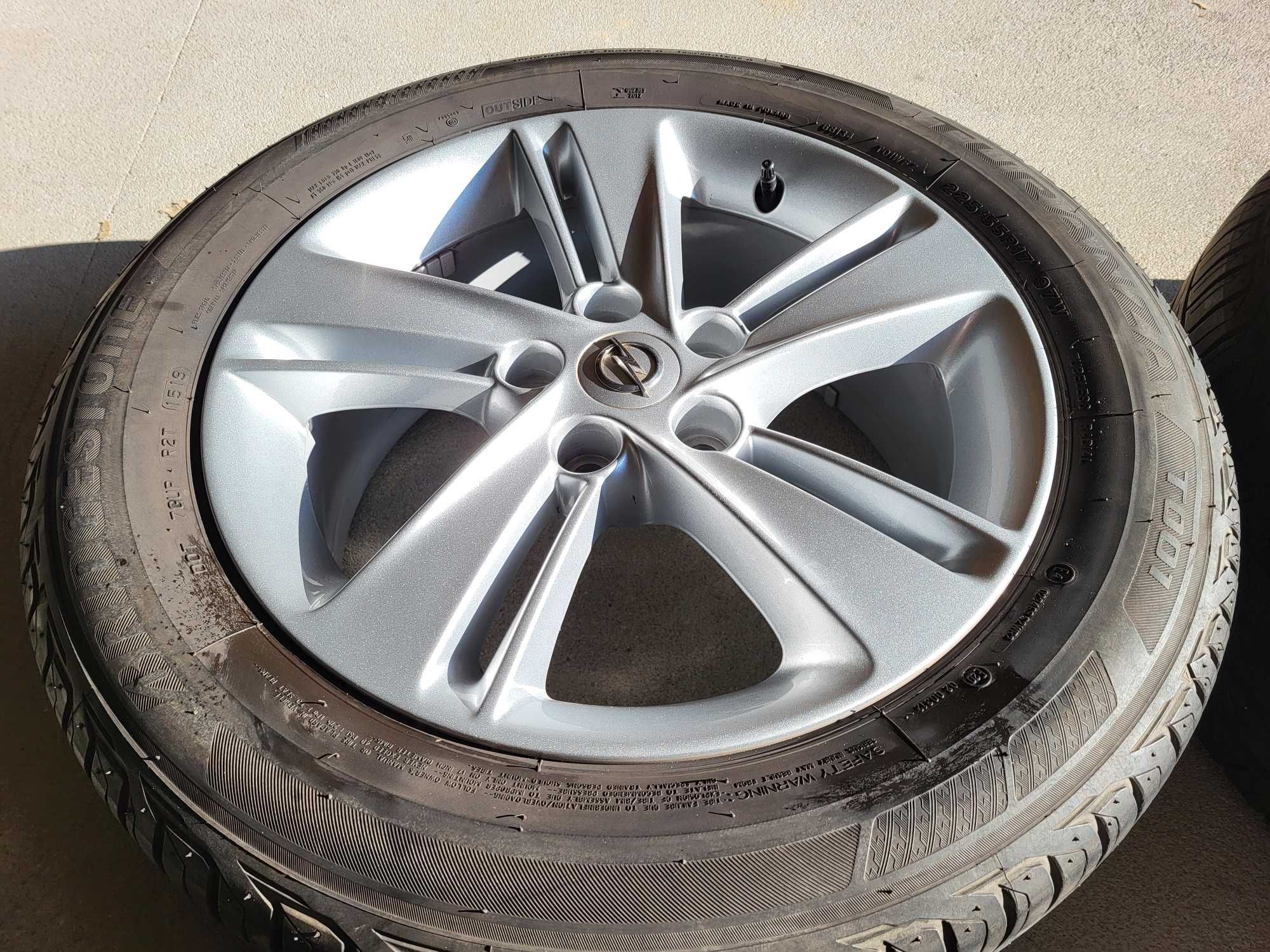 [L20] Koła letnie 17 Cali 5x115 Bridgestone 225/55/17 Opel Insignia B