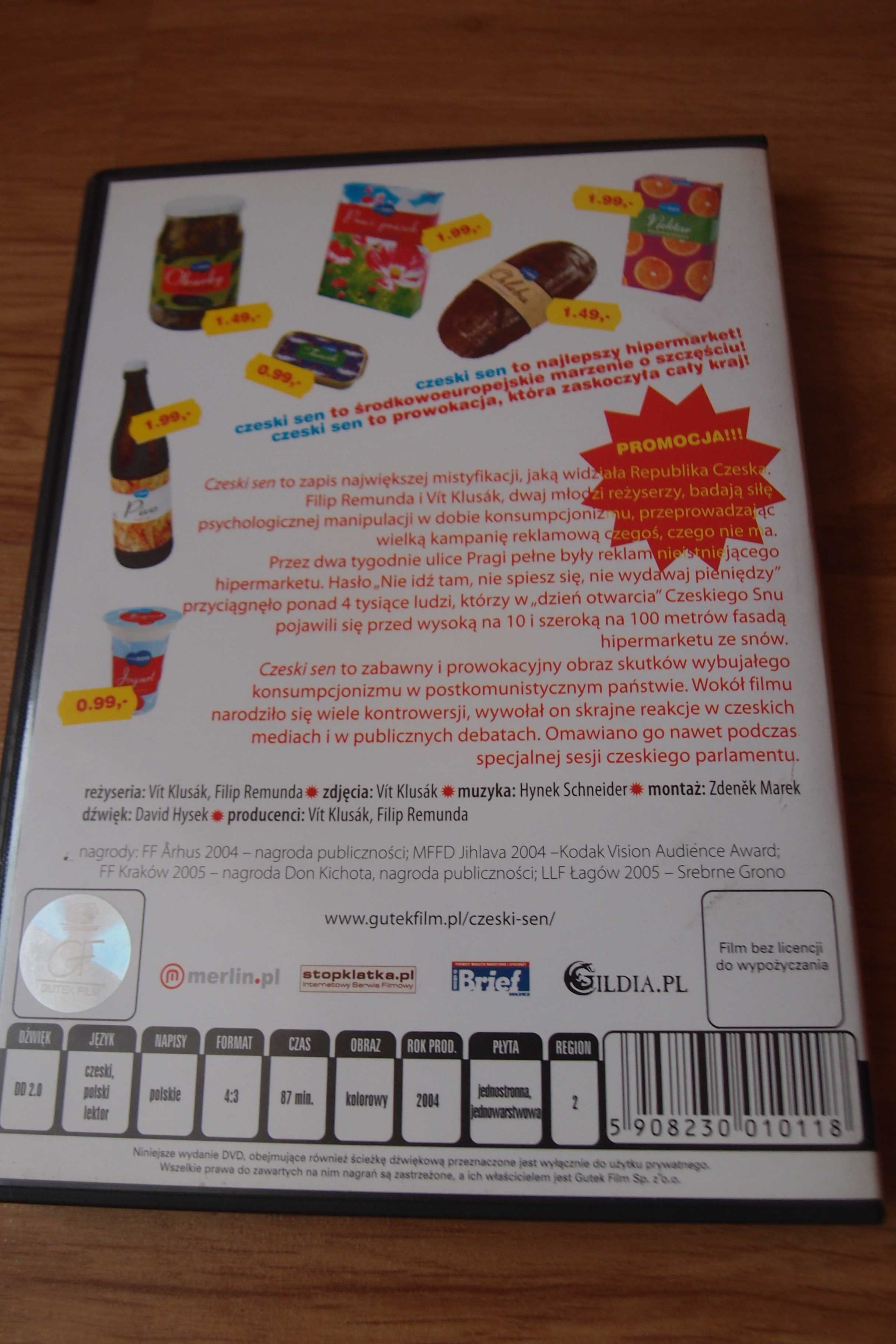 Czeski sen - płyta DVD - Czeski film