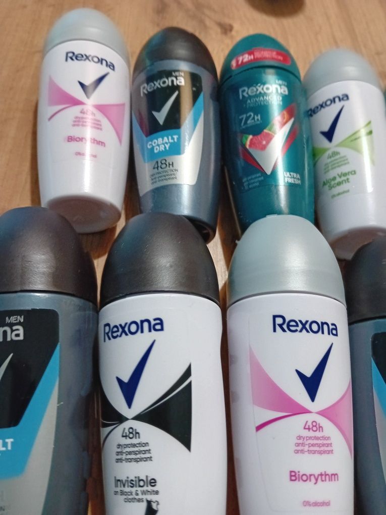 Dezodoranty rexona 5 sztuk- 43 zlotych