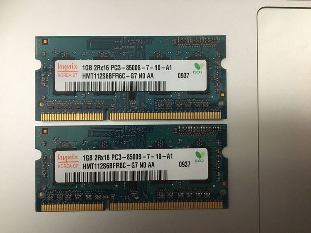 Memória RAM Hynix 2x1Gb DDR3 1333MHz