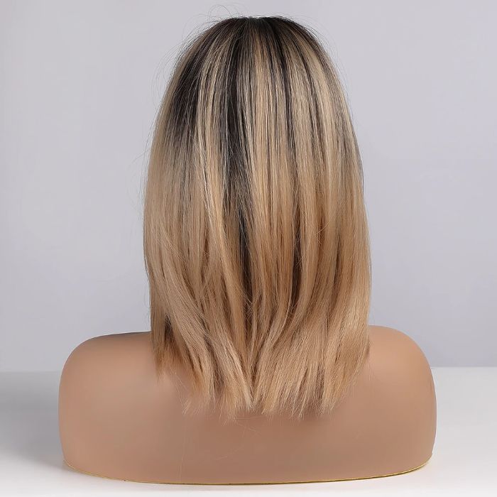 -50% Fryzura HIT Peruka Ombre Sarni Blond Naturalny Wygląd OD RĘKI