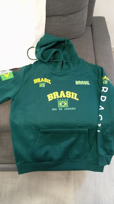 Camisola de carapuço Brazil nova M