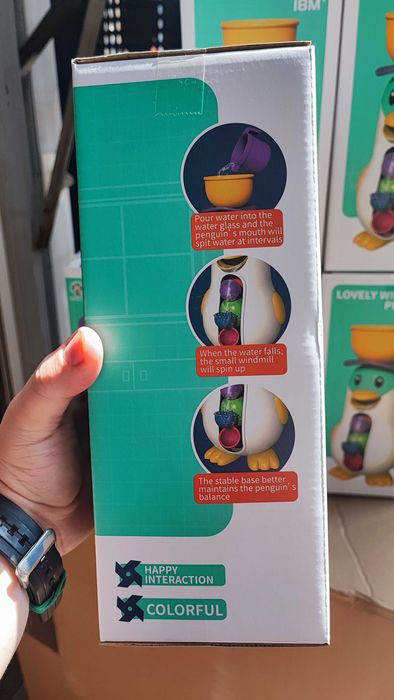 Іграшка для купання у ванній Пінгвін на присосках, душ дитячий