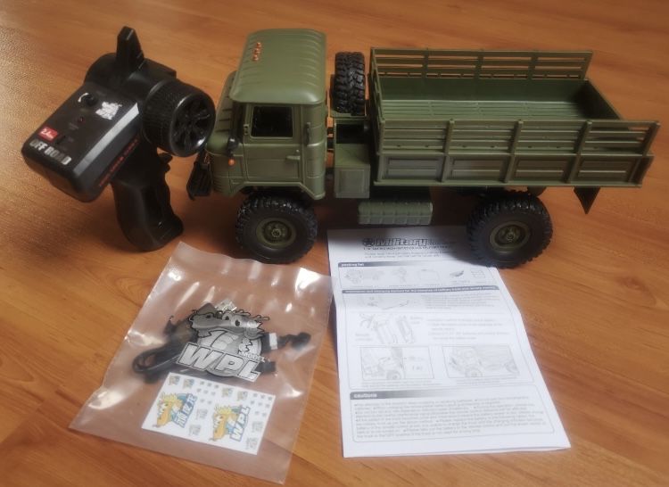 Camião Militar RC GAZ-66 4x4 Crawler WPL B24 1/16 Army proporcional