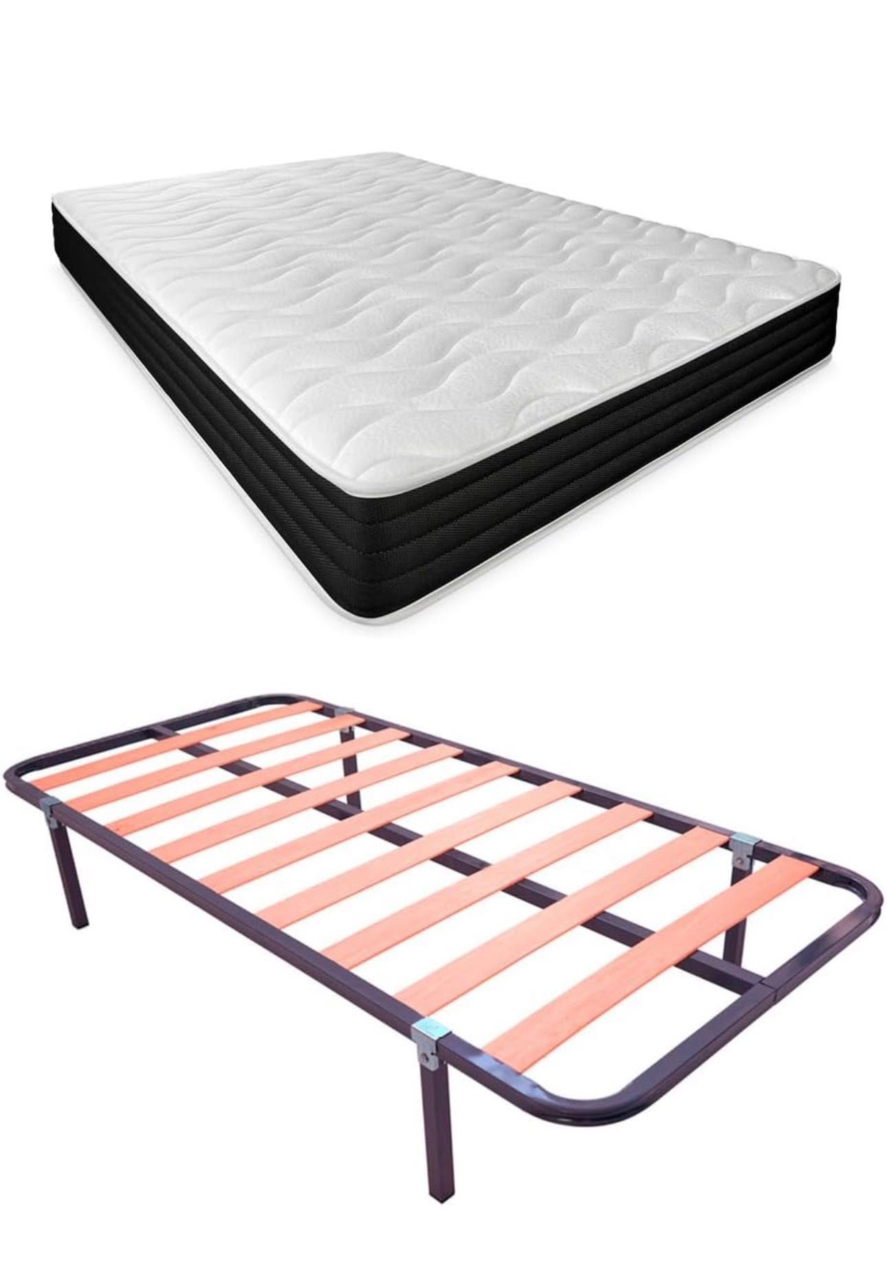 Cama de casal (135 x 190 cm) com colchão à venda, € 65