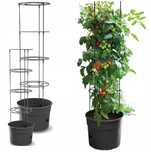 doniczka do pomidorów z drabinką 12l prosperplast czarna 115 cm